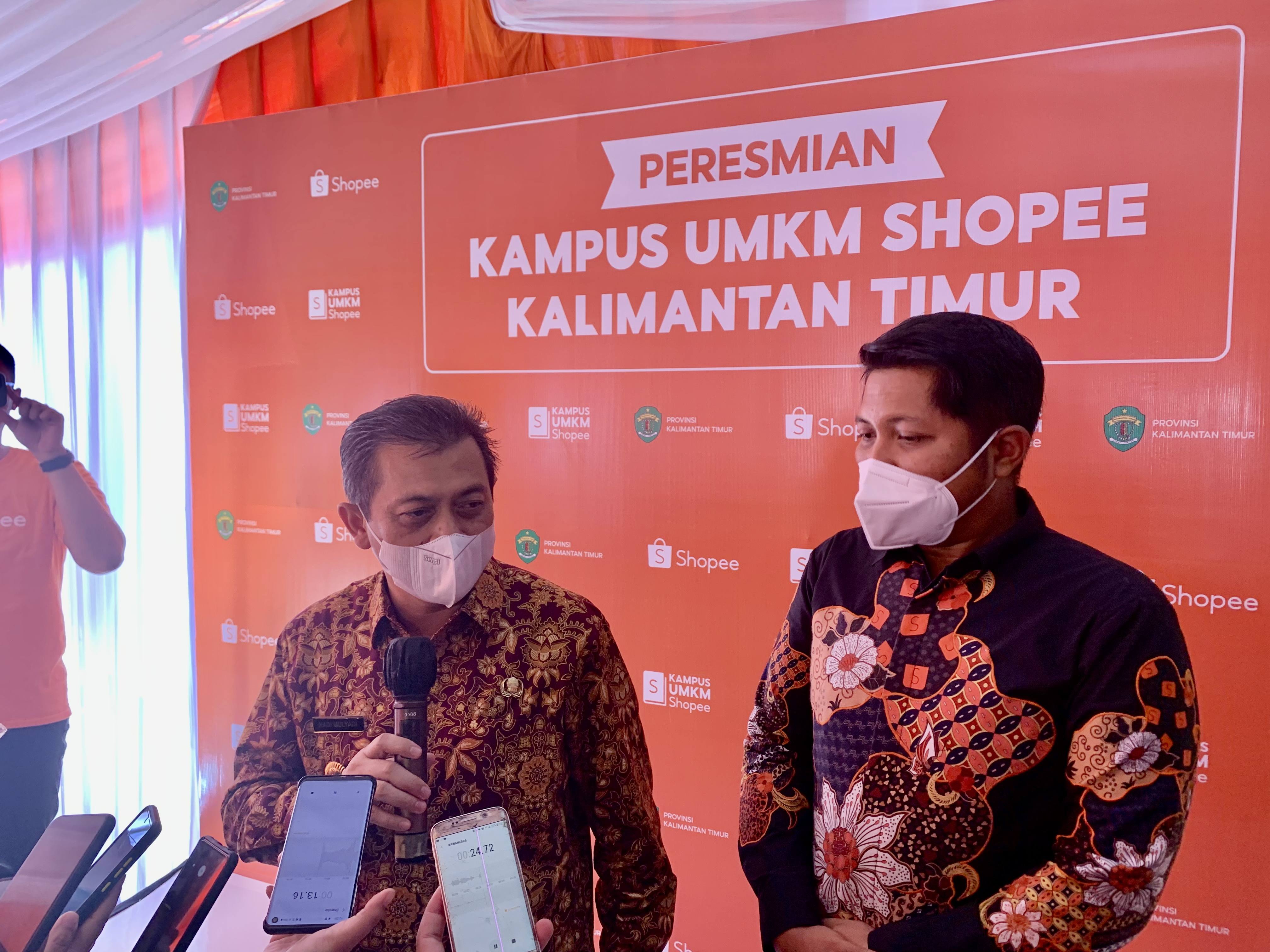 Wakil Gubernur Kaltim Hadi Mulyadi hadir langsung untuk meresmikan Kampus Shopee Kaltim di Samarinda, Rabu (28/3/2022). (Ibrahim/Kaltimtoday.co)