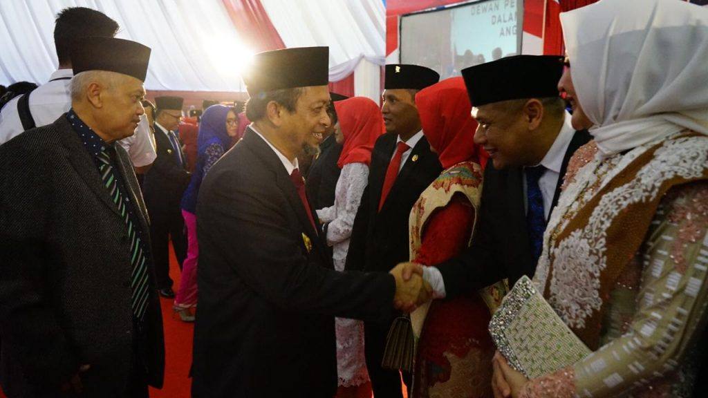 Wakil Gubernur Kaltim Hadi Mulyadi turut hadir dalam pelantikan anggota DPRD Samarinda.