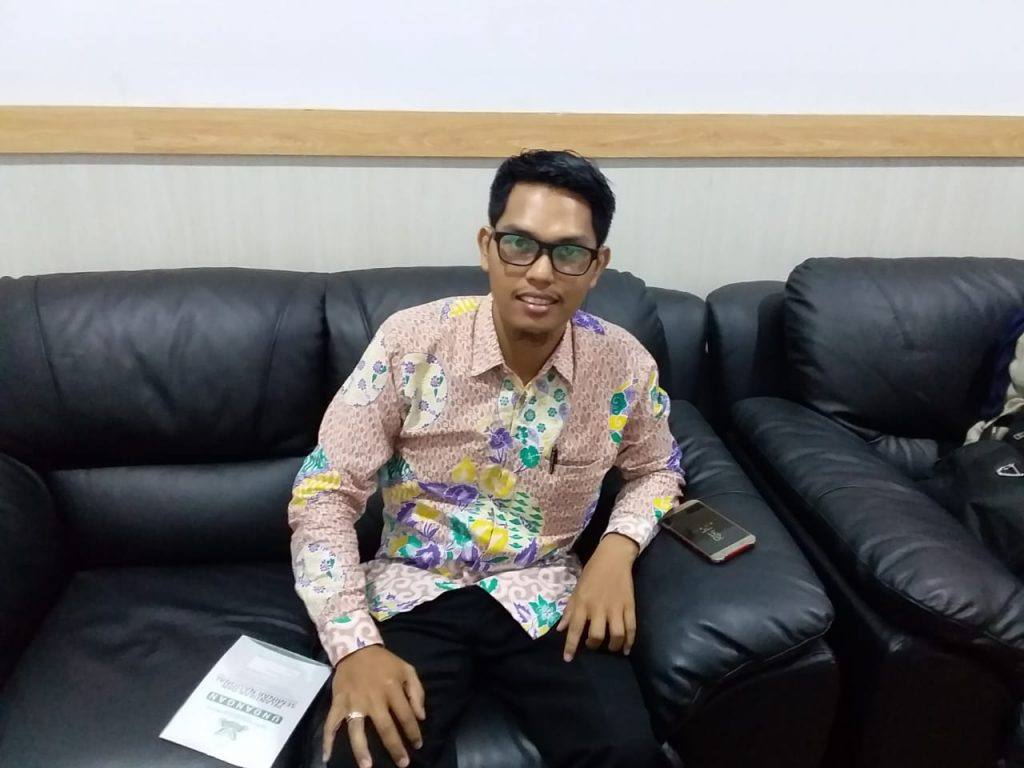 Ketua panitia pelantikan PWPM Kaltim, Muhammad Jabar saat di temui di kampus UMKT.