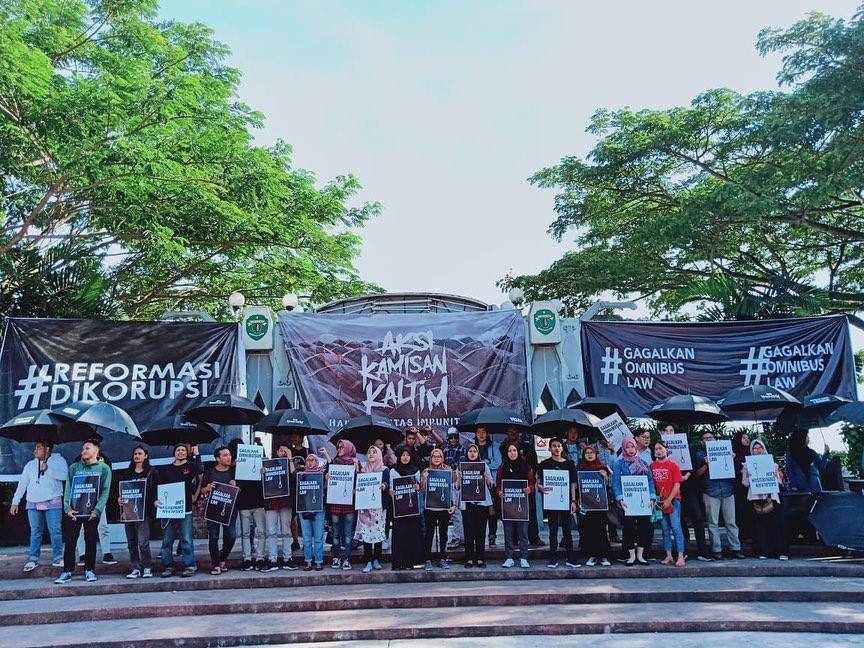 Aktivis Aksi Kamisan Kaltim Suarakan Gagalkan Omnibus Law