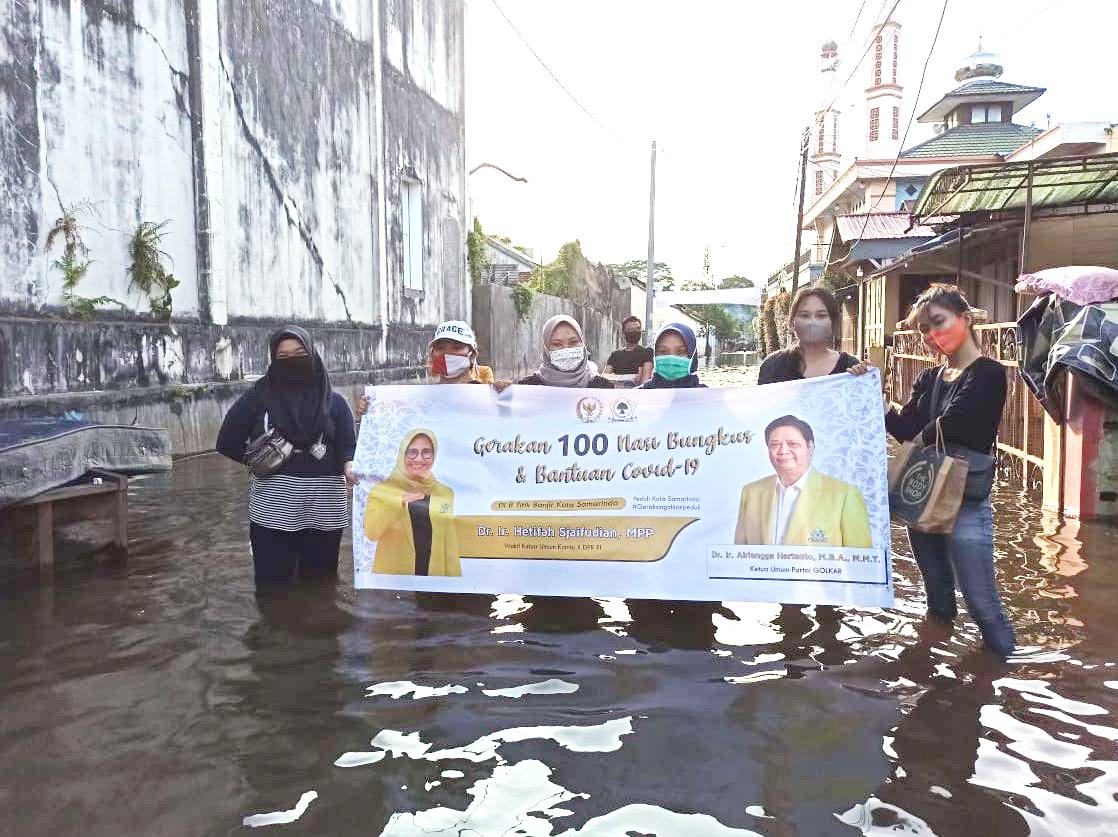 Bantu Korban Banjir Samarinda, Hetifah Gandeng Relawan dan Komunitas