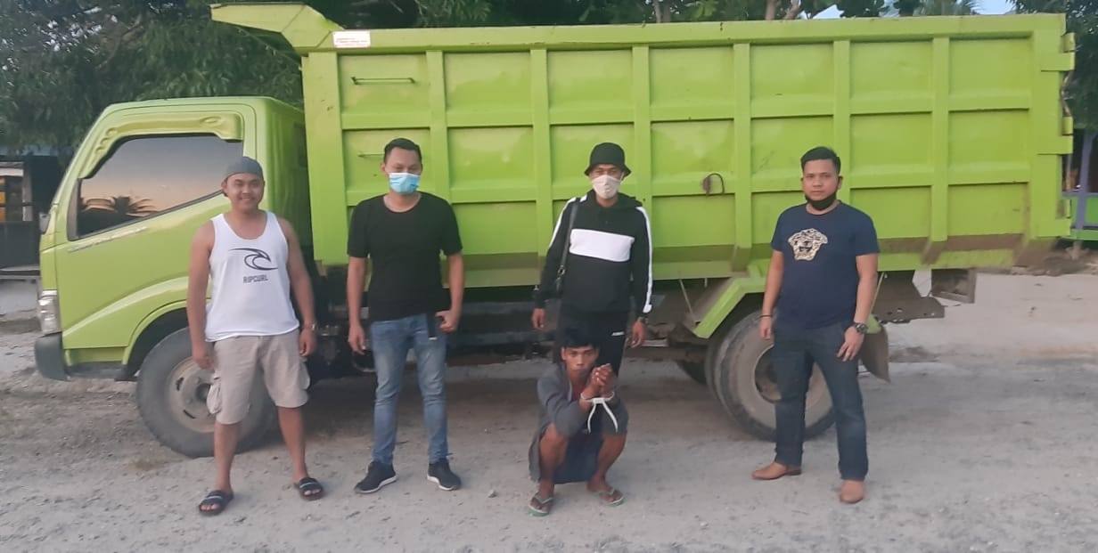 Polsek Marangkayu Amankan Pria Bawa Kabur Mobil Dump Truk Bontang