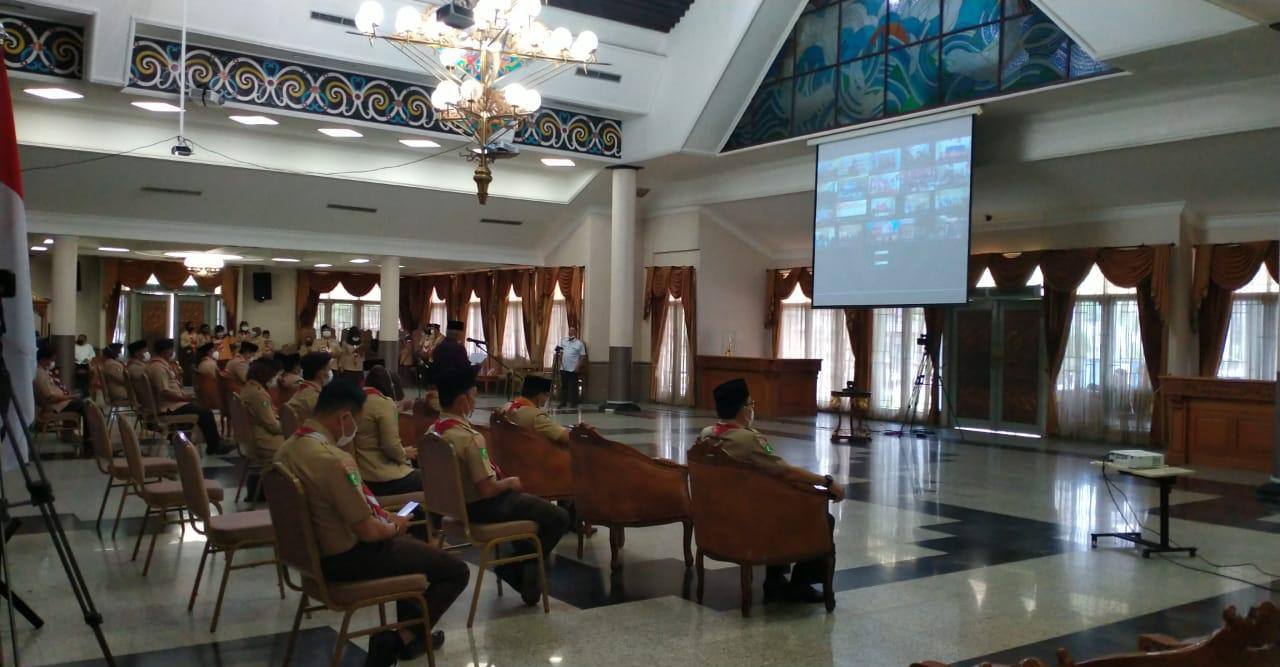 Wakil Bupati Chairil Anwar Apresiasi Peran Pramuka dalam Penanggulangan Covid-19 di Kukar