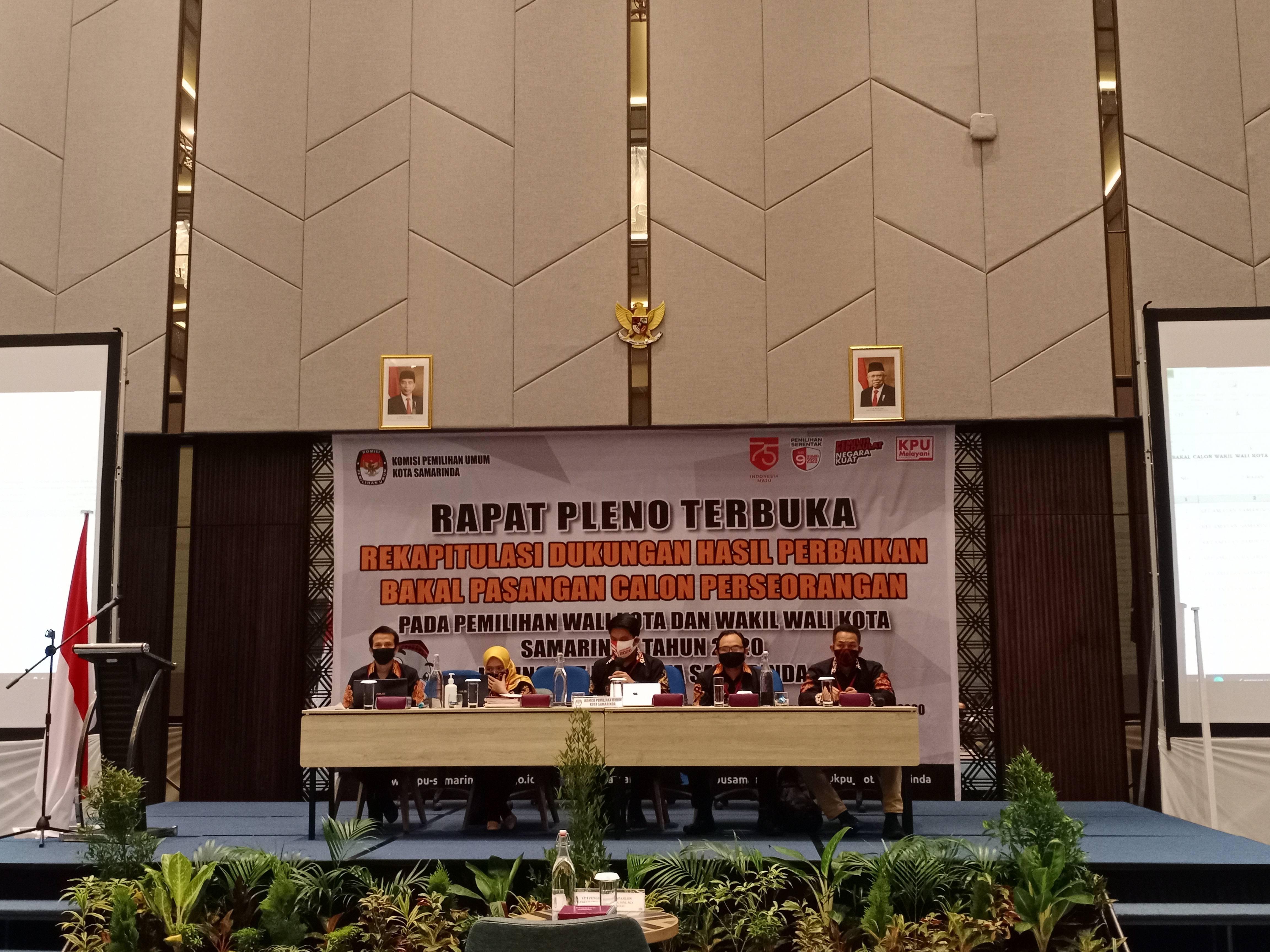 KPU Samarinda Gelar Rapat Pleno Perbaikan Dukungan Calon Perseorangan, Tentukan Nasib Parawansa-Markus