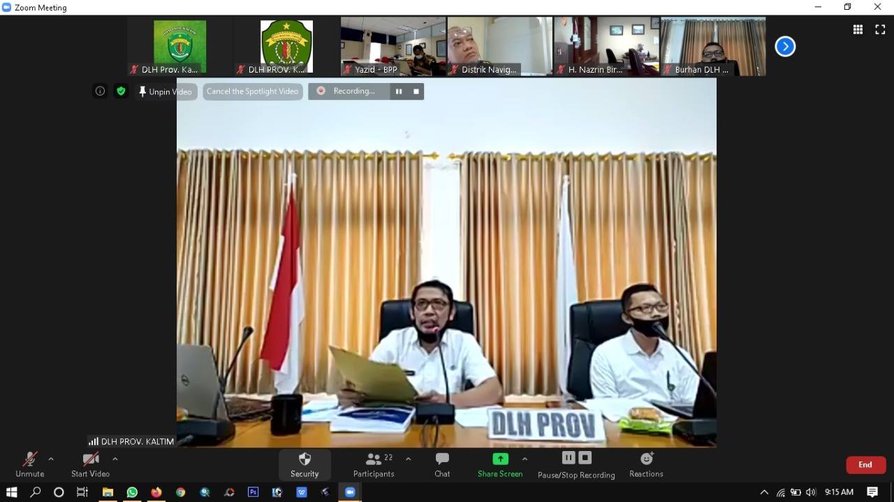 DLH Kaltim Laksanakan Rakor Pemeriksaan UPL-UKL Rencana Usaha PT Pertamina MOR VI Kalimantan