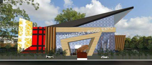Salah satu design bangunan Sentra Industri Kecil yang diajukan Disperin Samarinda. 