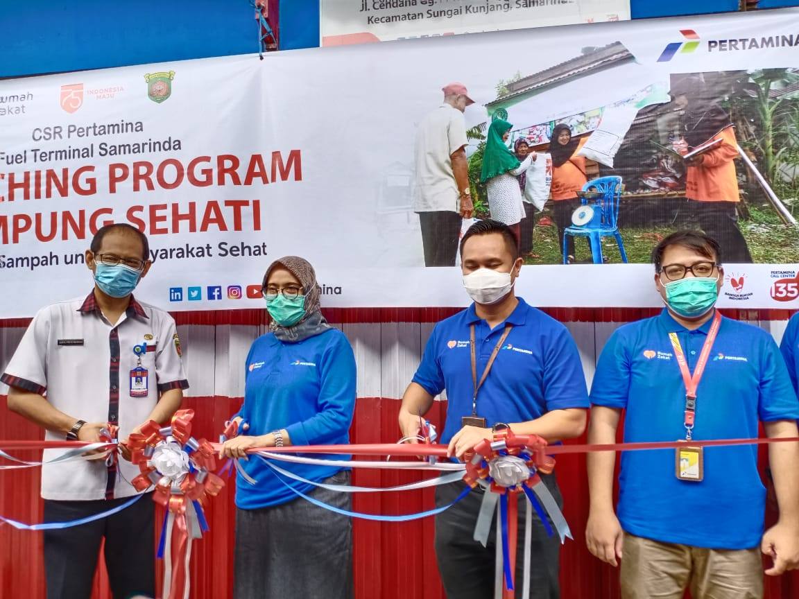 Launching Program Kampung Sehati, Pertamina Fuel Terminal dan Rumah Zakat Samarinda Resmikan Bank Ramli Ceseri dan Perseka