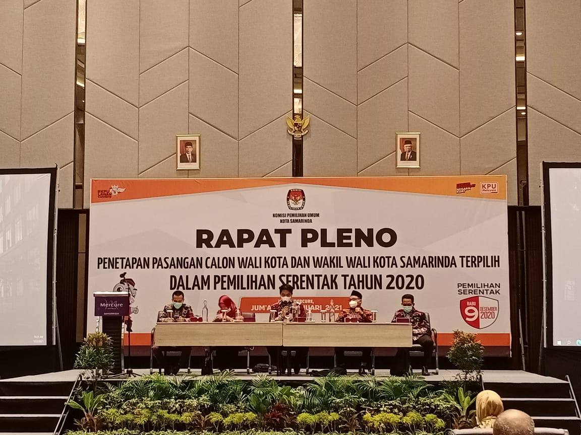 KPU Samarinda Tetapkan Andi Harun-Rusmadi sebagai Wali Kota dan Wakil Wali Kota Terpilih