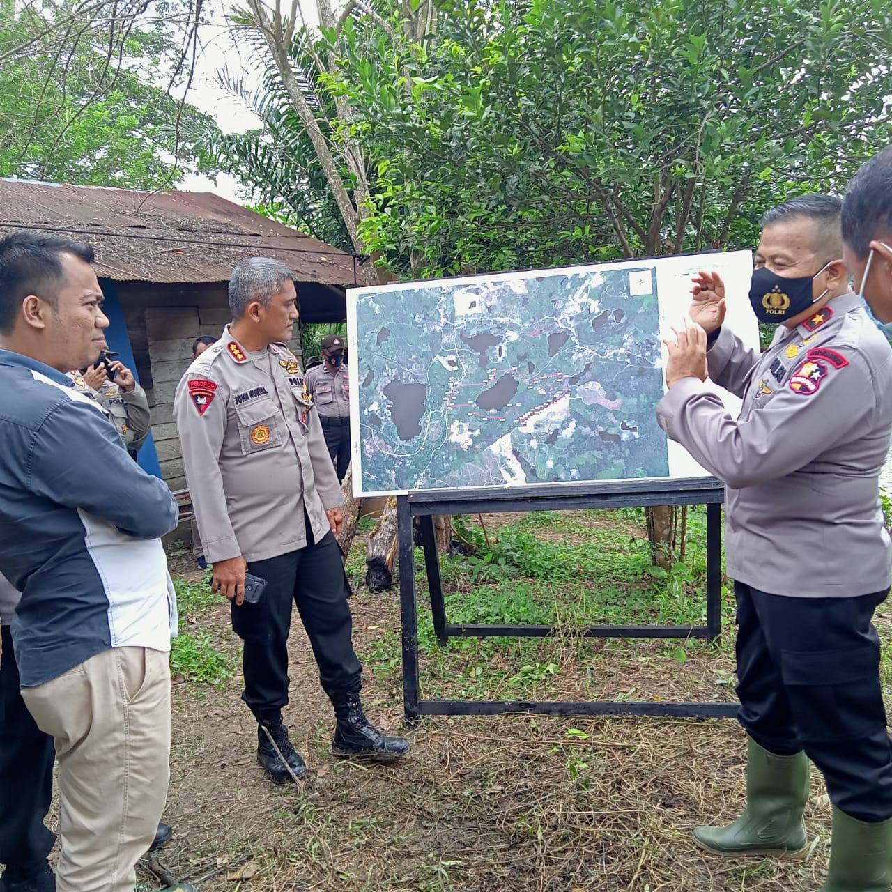 Wadankor Brimob Polri Kunjungi Pembangunan Mako Brimod di Kutai Kartanegara
