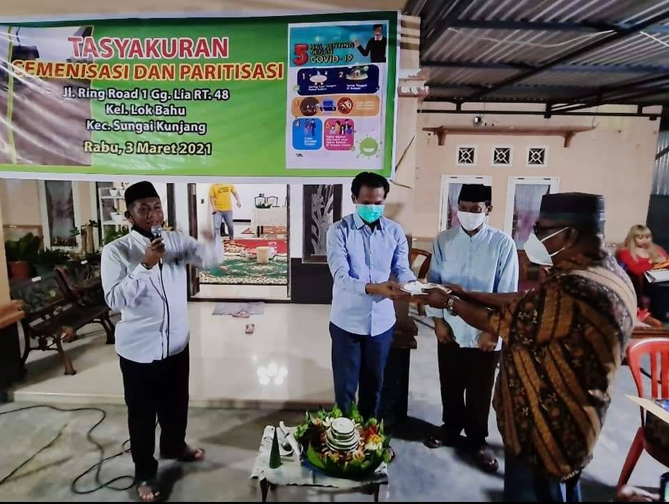 Wakil Ketua DPRD Samarinda Hadiri Tasyakuran Pembangunan Jalan dan Drainase di Kelurahan Lok Bahu