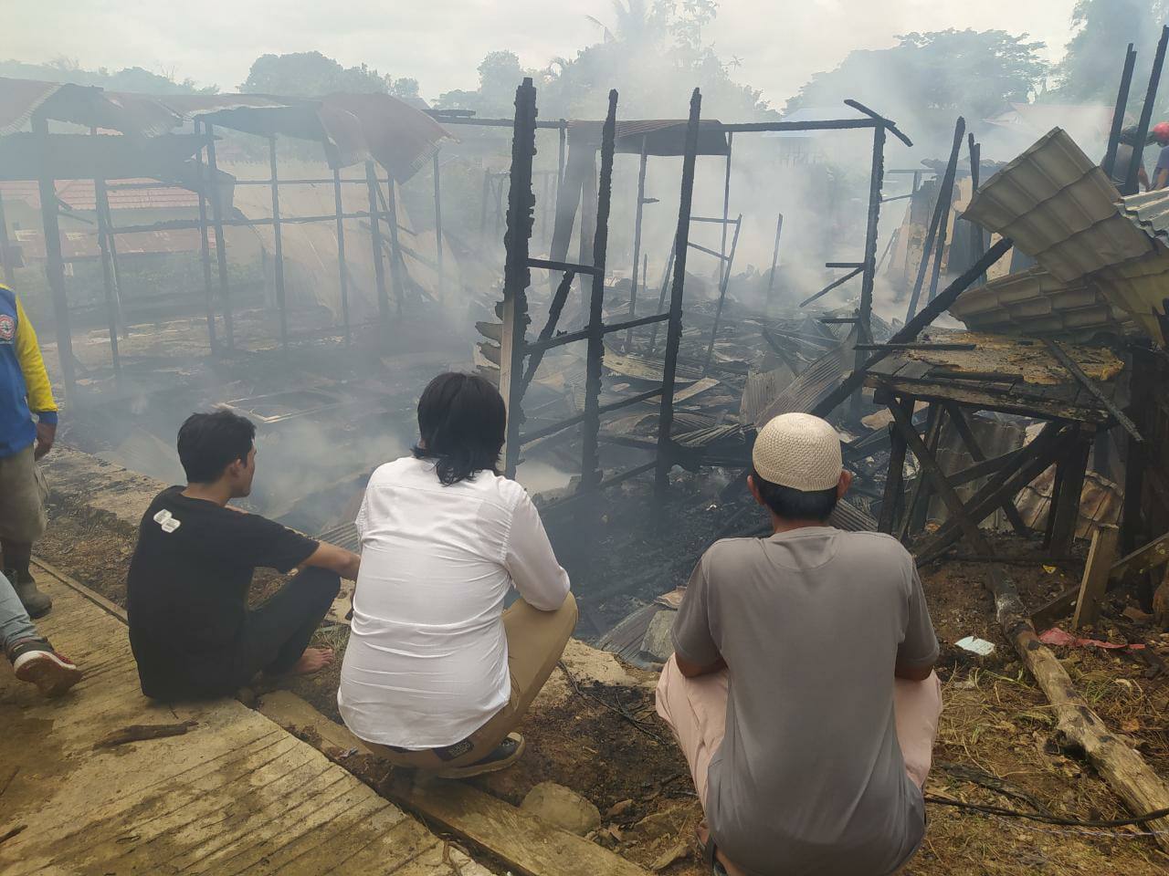 Kebakaran di Danau Aji Tenggarong, 4 Bangunan Jadi Korban Si Jago Merah