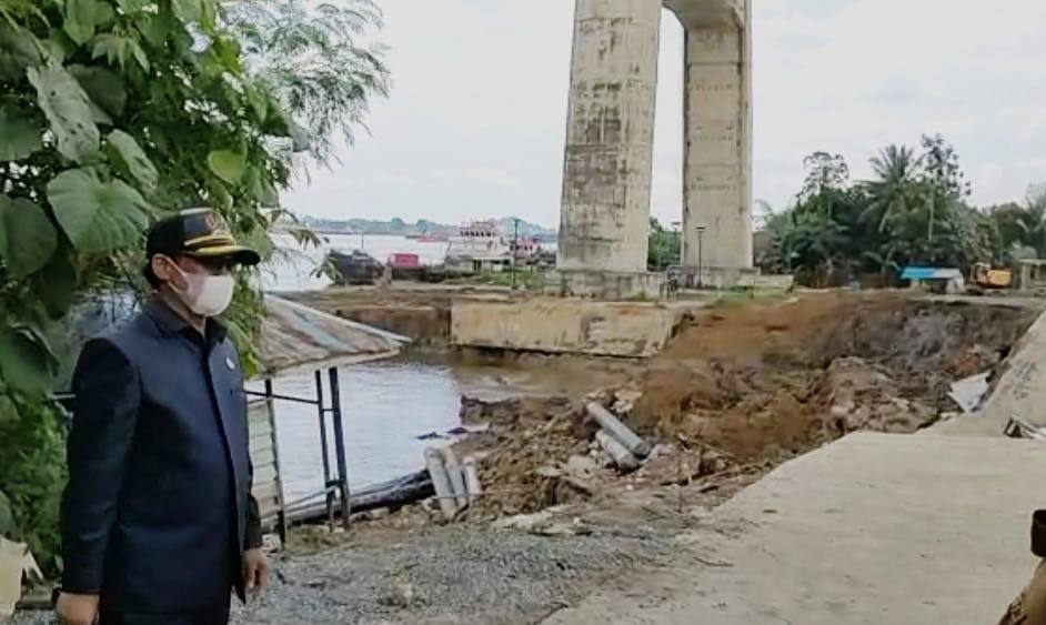 DPRD Samarinda Duga Abrasi di Sekitar Jembatan Mahkota II Akibat Proyek IPA Kalhold