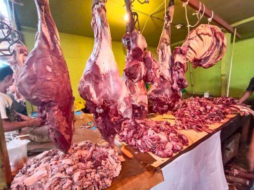 Harga daging sapi juga mengalami kenaikan drastis jelang Lebaran di Pasar Segiri Samarinda.