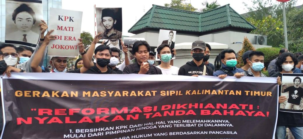 Peringati 23 Tahun Reformasi, Gerakan Masyarakat Sipil Kaltim Tuntut Penguatan KPK hingga Usut Tuntas Pelanggaran HAM
