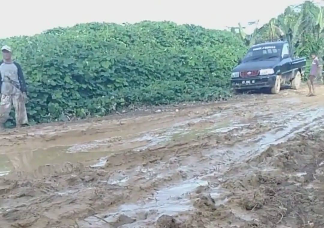 Jalan Sungai Lunuk di Tabang Rusak Parah, Betaria Magdalena Minta Pemkab Kukar Segera Perbaiki