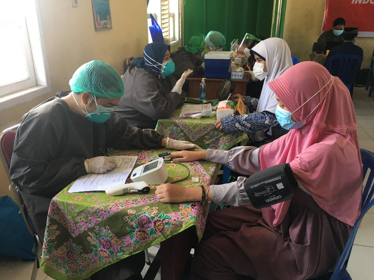 PPKP Ribathul Khail Laksanakan Vaksinasi Remaja Pertama di Kukar