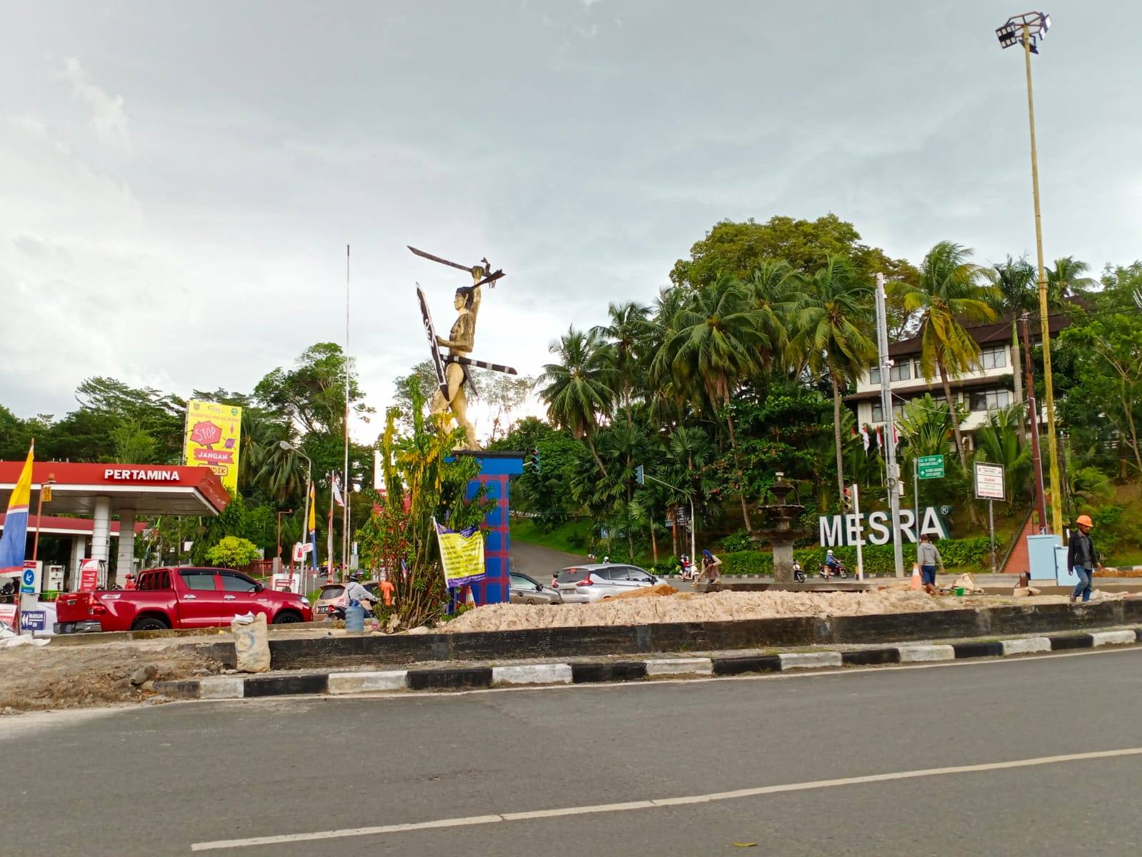 Rehabilitasi Taman di Simpang 3 Jalan Pahlawan-Kesuma Bangsa, DLH Samarinda: Kondisinya Sudah Rusak