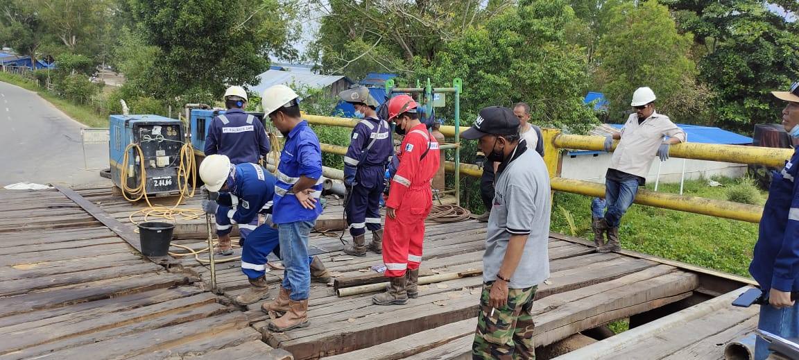 Pemkab Kukar Anggarkan Rp1,5 Miliar Rehabilitasi Jembatan Kayu Ulin Muara Badak