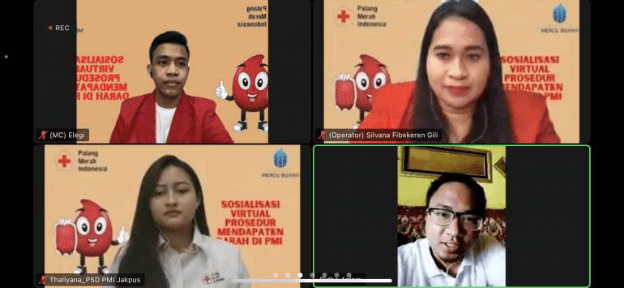 Mahasiswa Universitas Mercu Buana Sosialisasikan Permintaan Kantong Darah di PMI