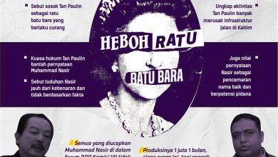 Infografis Tan Paulin Ratu Batu Bara Ilegal di Kaltim.
