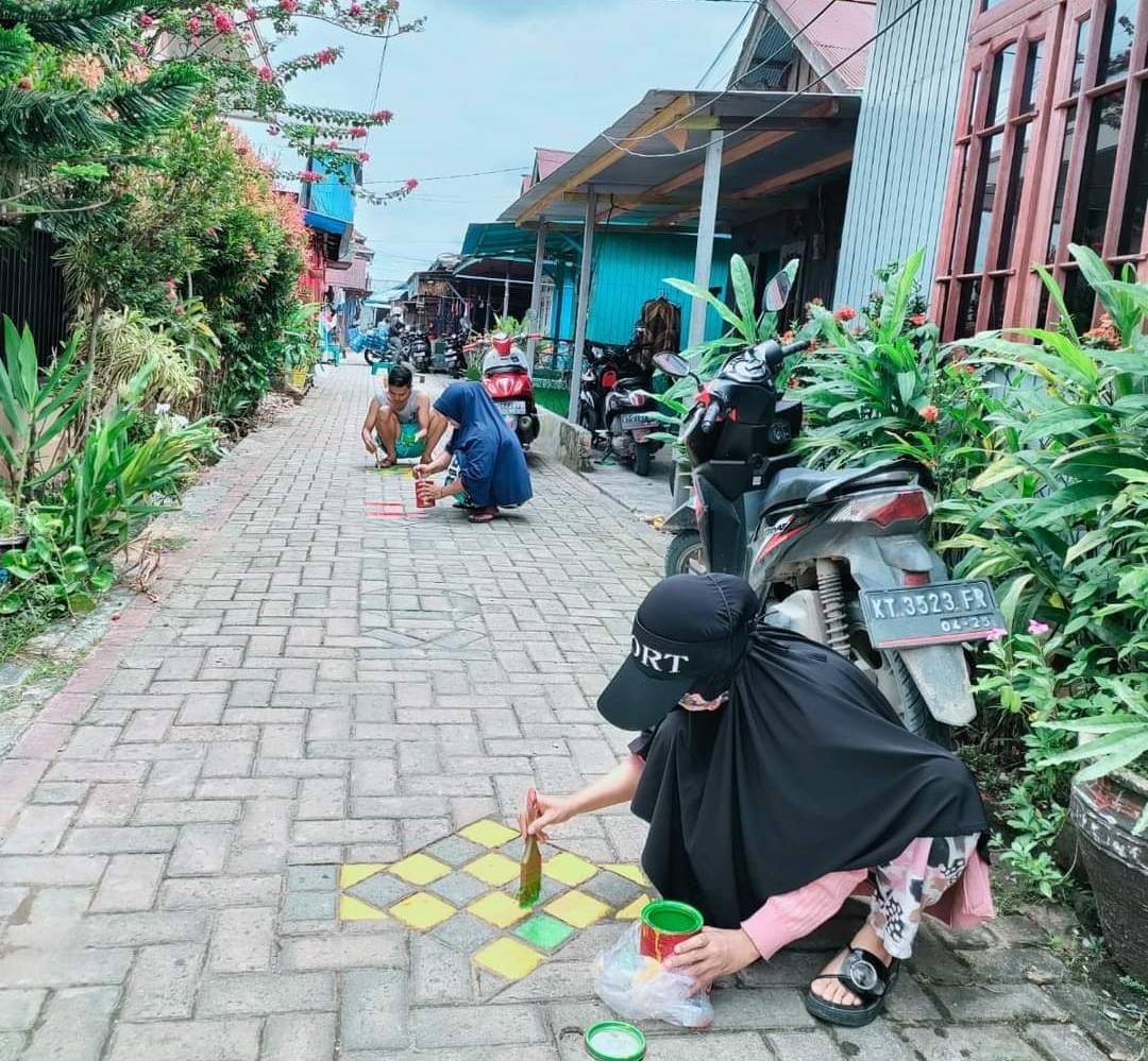 Warga Kampung Ketupat Sulap Lorong Jadi Warna Warni Lewat Program Kotaku, DPRD Samarinda Sebut Jadi Kampung Percontohan