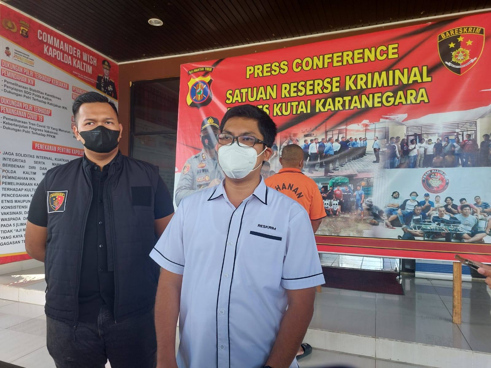 Satreskrim Polres Kukar Ringkus Pekerja Tambang Ilegal di Samboja