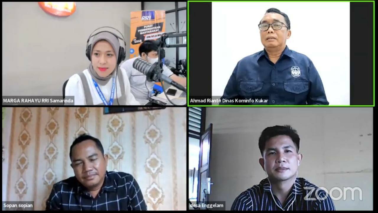 Kabid PKP Diskominfo Kukar Jadi Narasumber Diskusi Desa Enggelam Tak Lagi Kelam, Pemuda Bangun Kampung Sendiri 
