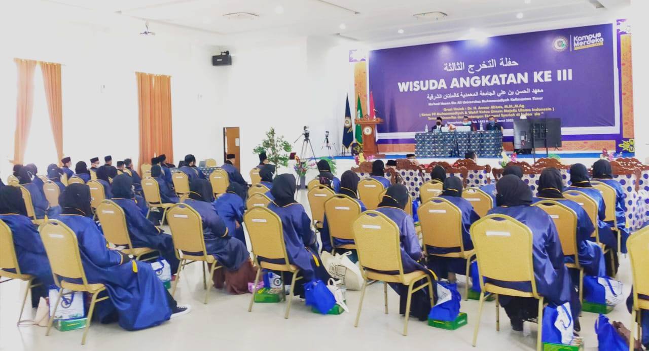Ma'had Hasan Bin Ali Universitas Muhammadiyah Kalimantan Timur (UMKT) berhasil mewisuda 65 mahasiswa.
