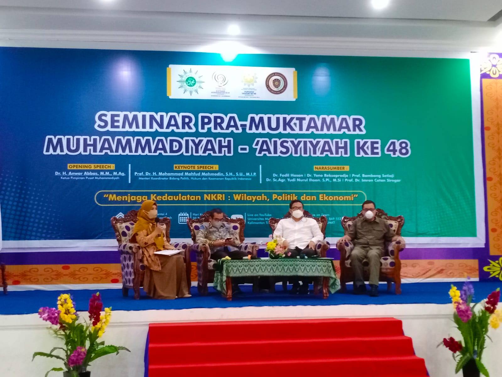Gelar Seminar Pra Muktamar Muhammadiyah-'Aisyiyah ke-48, UMKT Berupaya Tumbuhkan Kesadaran Jaga Kedaulatan