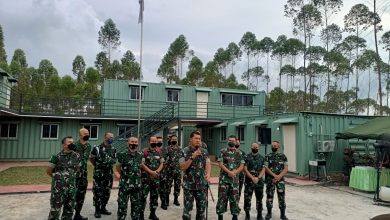 Panglima Kodam VI mulawarman Mayjen TNI Teguh Pudjo Rumekso mengenalkan posko pengamanan di lokasi Ibu Kota Negara (IKN) Nusantara.