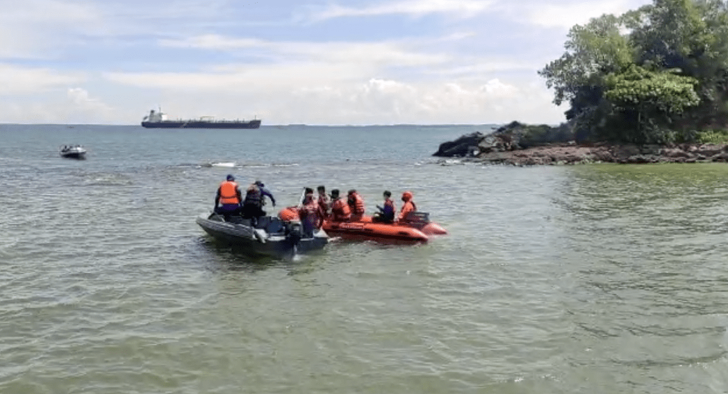 Pencarian korban tenggelam di Pulau Babi, Balikpapan.