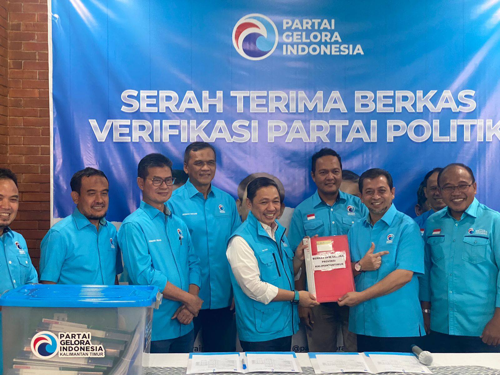 Siap Hadapi Pemilu 2024, DPW Gelora Kaltim Serahkan Berkas Verifikasi Partai Politik ke DPN