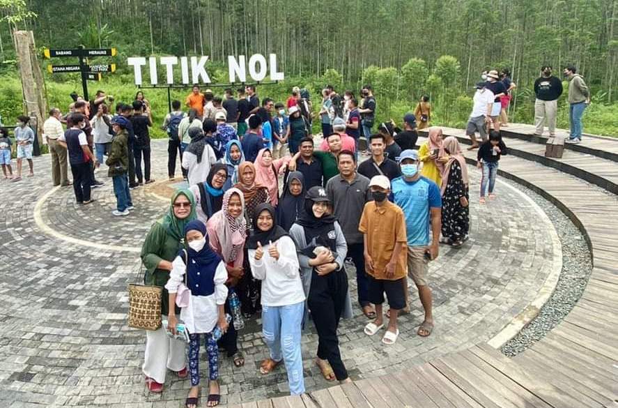 Titik Nol IKN Nusantara di Kecamatan Sepaku PPU kembali ramai dikunjungi masyarakat.