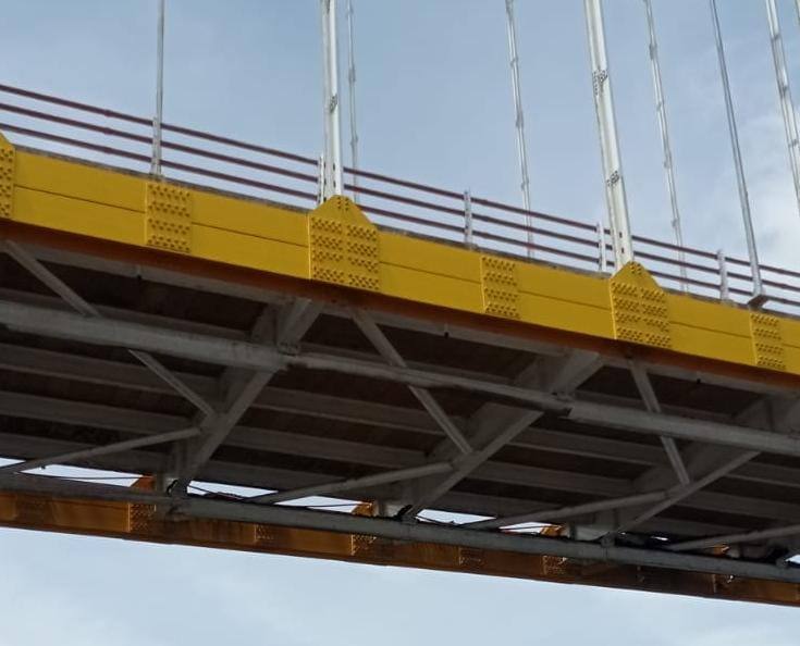 Besi Bawah Jembatan Martadipura Bengkok, PU Kukar: Kerusakan Bukan Struktur Jembatan