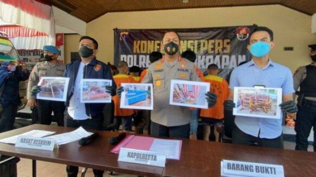 Polresta Balikpapan Amankan Komplotan Pembobol Gudang, Kerugian Capai Rp 1 Miliar