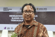 Ketua Aliansi Jurnalis Independen (AJI) Indonesia, Sasmito Madrim. (Istimewa)