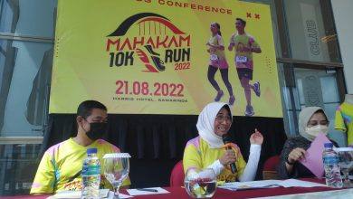 Hetifah Sjaifudian Wakil Ketua Komisi X DPR RI saat konferensi pers terkait event Mahakam 10K 2022, Ahad (3/7/2022) di Platinum Hotel. (Sumber: Arif Fadil)