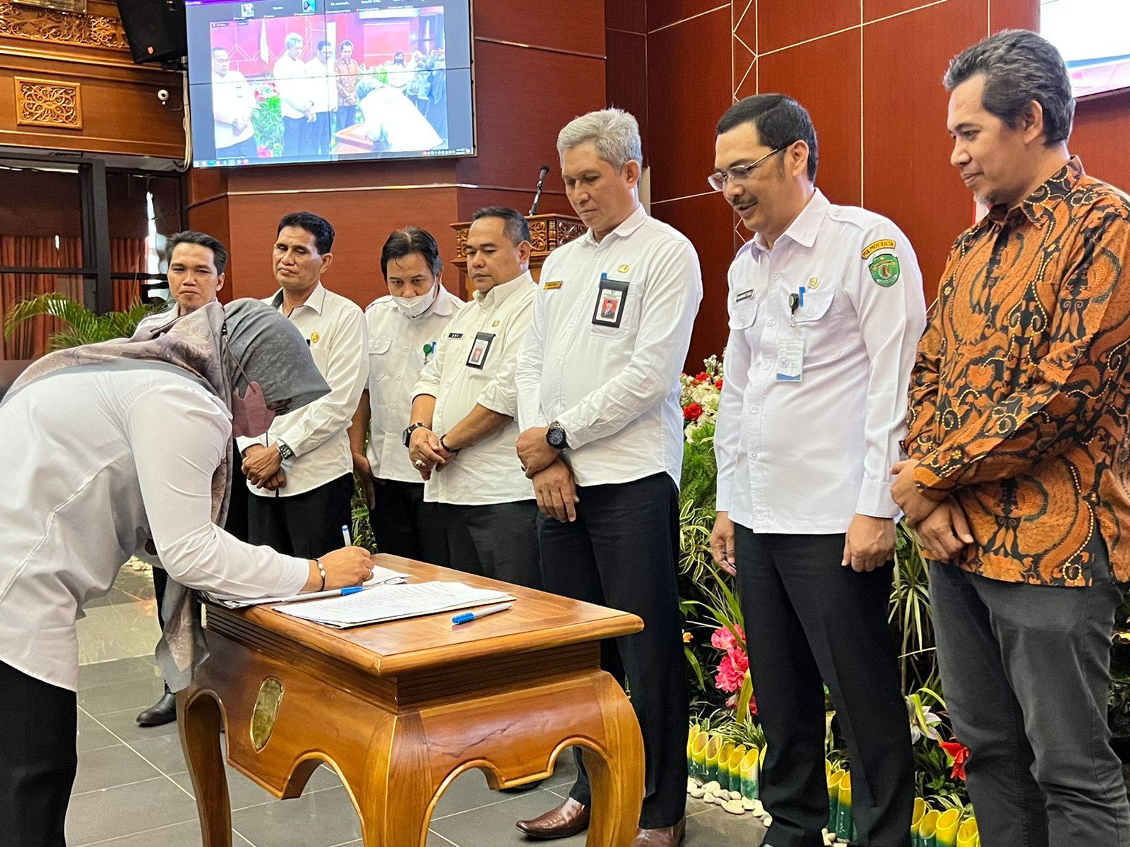 Peluncuran rencana aksi Span Lapor Kutim di Ruang Meranti, Pemkab Kutim, Rabu (28/9/2022).