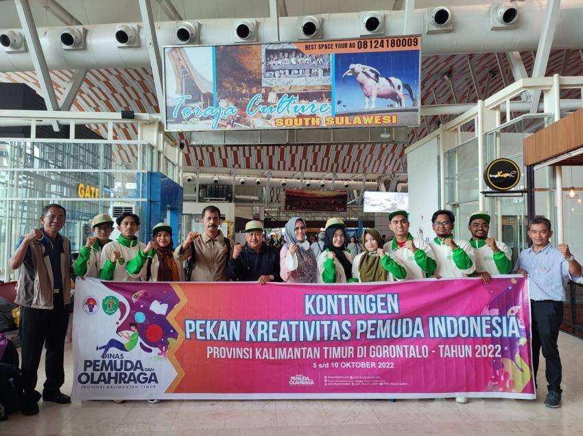 Kontingen Kaltim Ikuti Pekan Kreativitas Pemuda Indonesia di Gorontalo