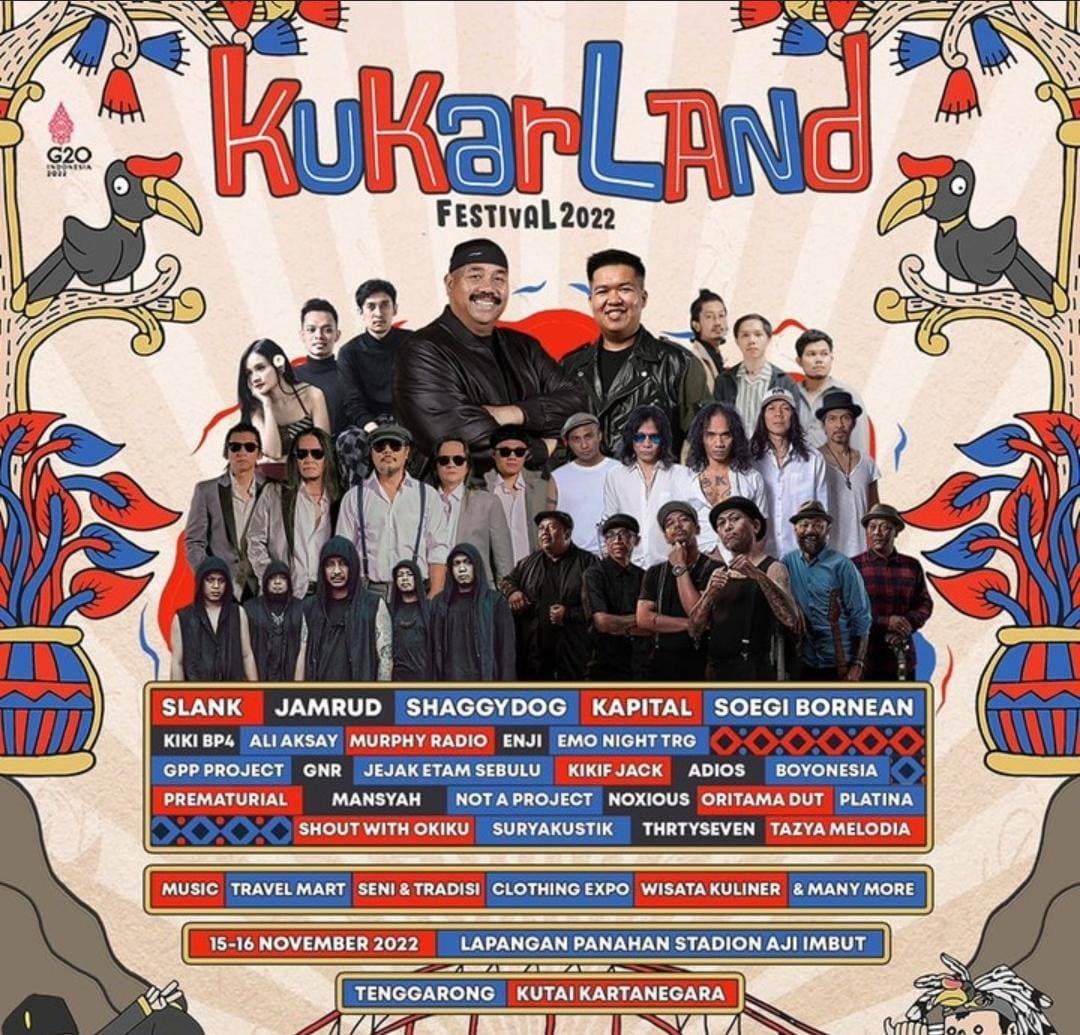 Kukarland Festival Digelar Pertengahan November, Slank hingga Shaggy Dog Bakal Gemparkan Tenggarong
