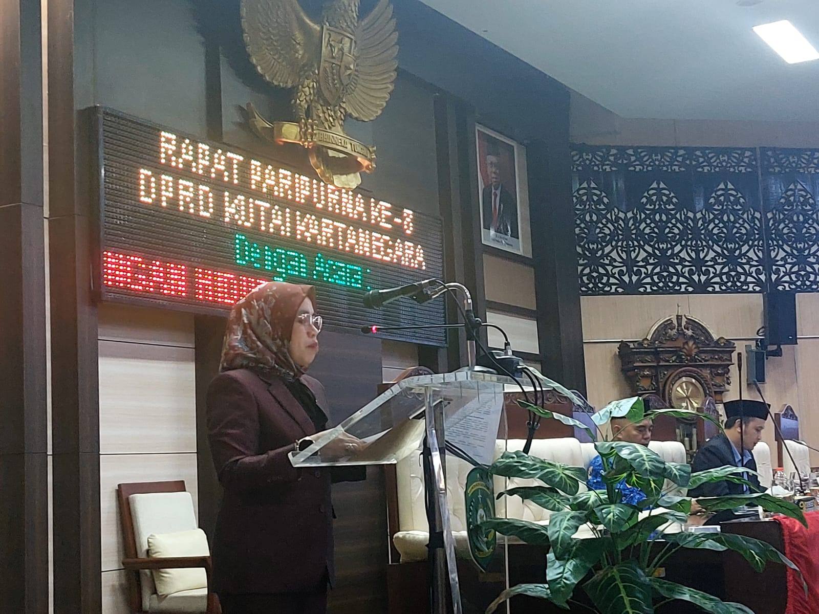 Fraksi Golkar DPRD Kukar Sampaikan Tanggapan 5 Raperda Usulan Pemkab 2022
