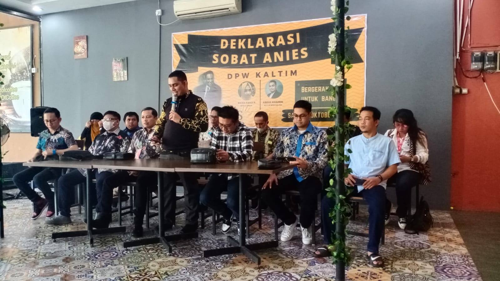 DPW Sobat Anies Baswedan Kaltim Dideklarasikan, Bakal Buka Rekrutmen Relawan
