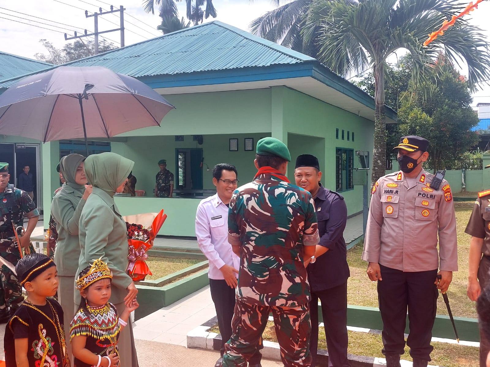 Ketua DPRD Kukar Sambut Kedatangan Pangdam VI/Mulawarman di Kodim 0906/KKR