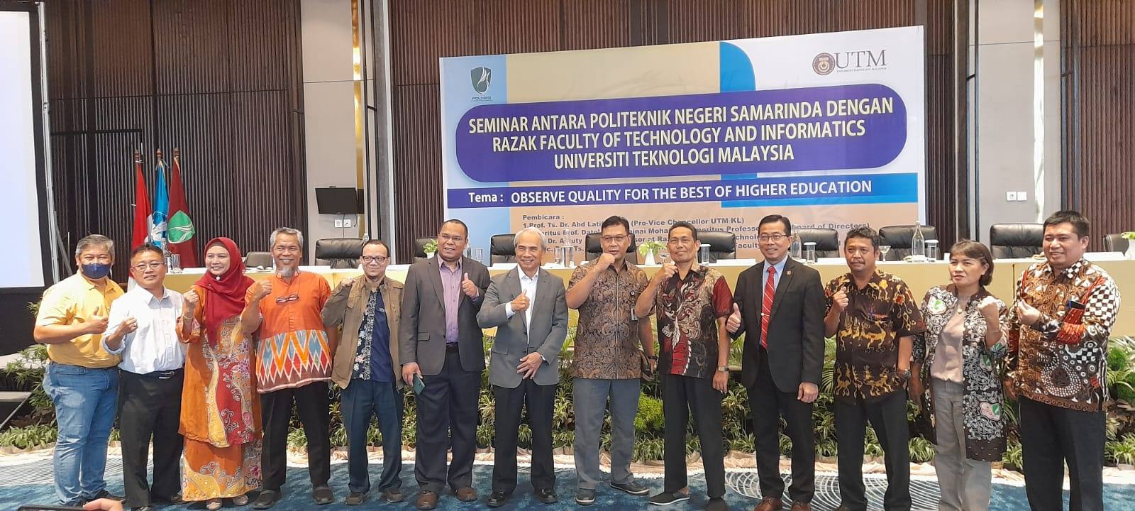 Polnes Gandeng Universiti Teknologi Malaysia, Gelar Seminar Kualitas Pendidikan Tinggi Terbaik