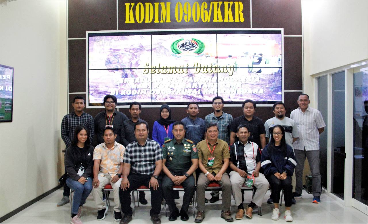 PWI Kukar Jalin Silaturahmi bersama Dandim 0906/KKR
