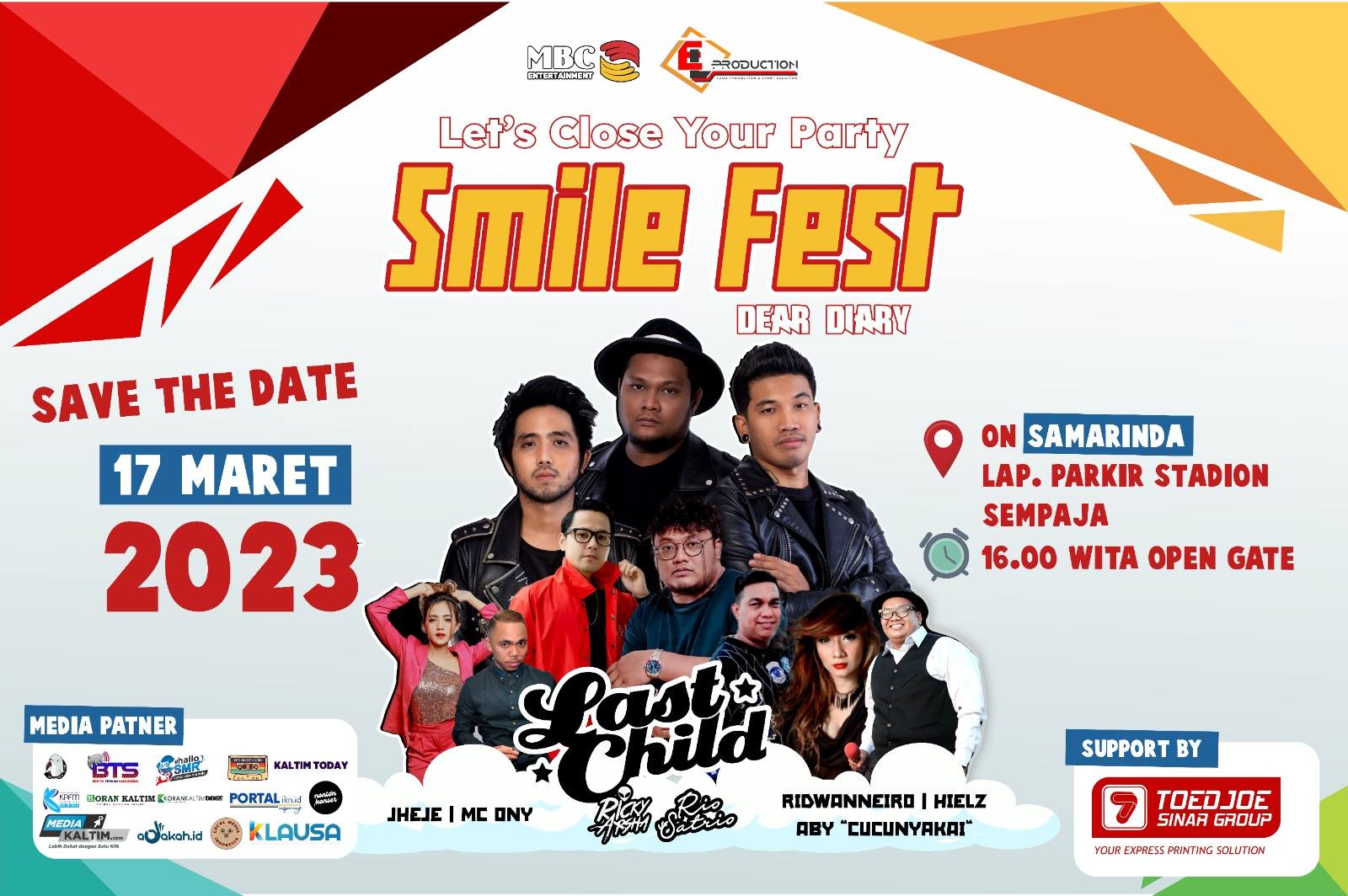 Nostalgia Bareng Last Child, Tiket Event Smile Fest di Samarinda Jadi Buruan Pecinta Konser