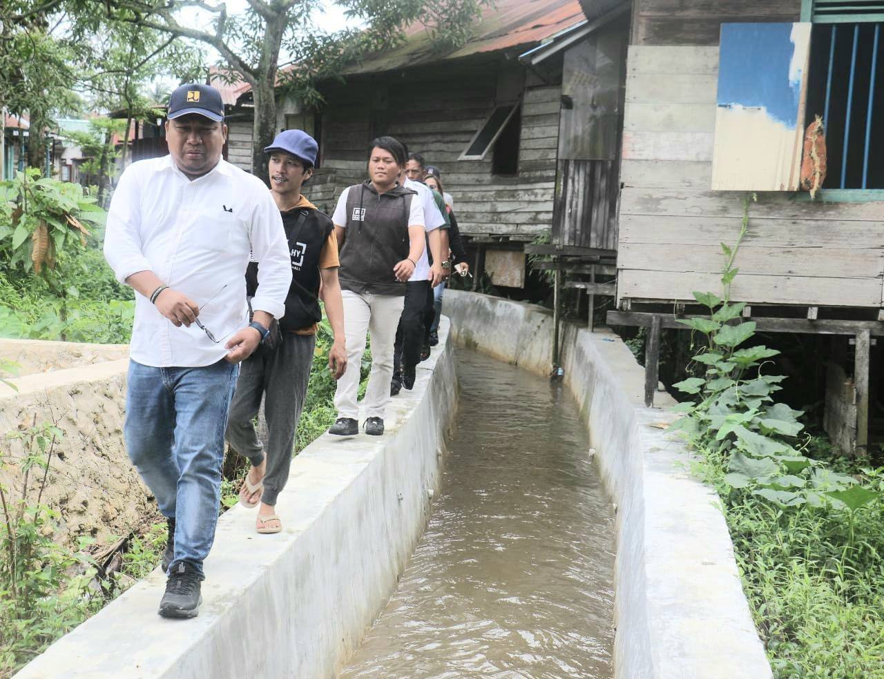 Program Kotaku Mampu Atasi Banjir di Desa Badak Baru