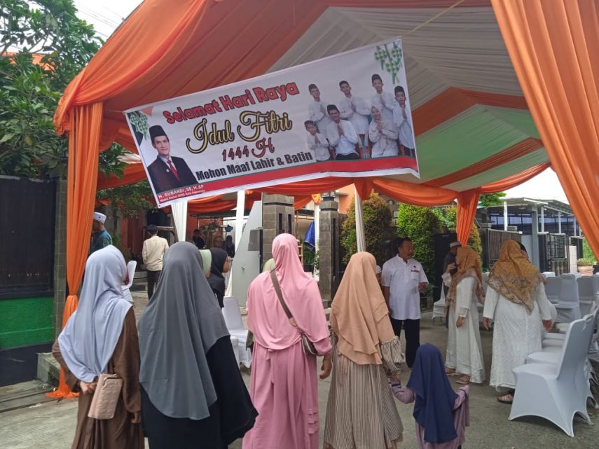 Pererat Silaturahmi dengan Masyarakat, Wakil Ketua DPRD Samarinda Subandi Gelar Halal Bihalal di Rumahnya