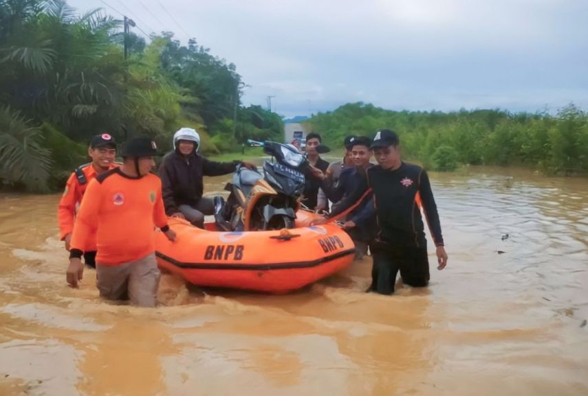 BPBD PPU Sebut Banjir di Desa Karang Jinawi Sepaku akibat Hujan Deras