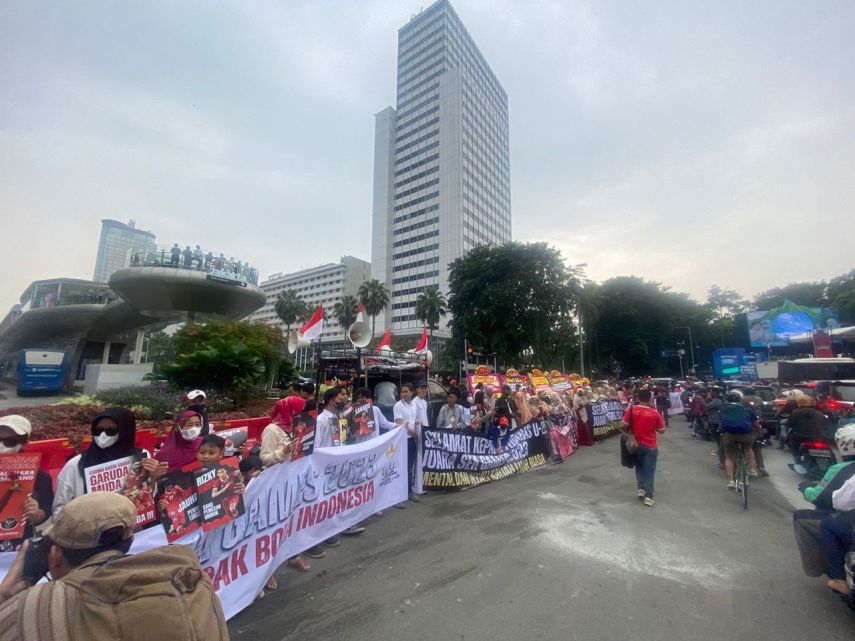 Animo tak Terbendung, Bus Arak-arakan Timnas U-22 Tersendat di Kawasan Senayan